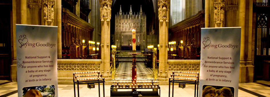 Inside Bristol Cathedral at a Saying Goodbye Service